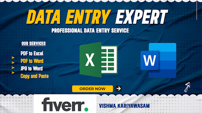 do professional data entry, fast typing, retyping, copy and paste