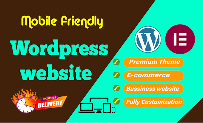 build modern and responsive wordpress website design