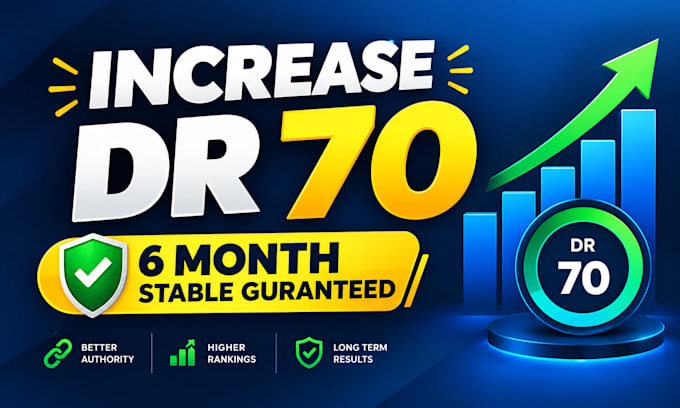 increase domain rating ahrefs dr 70 high DR dofollow SEO backlinks