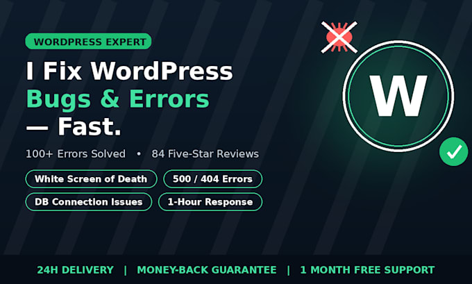 fix wordpress errors, bugs, and website issues fast