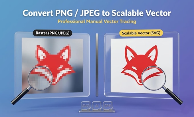 professionally convert your jpeg and png files to scalable vector svg