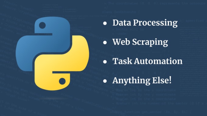Write a python 3 script for any purpose by Kingstonv1 | Fiverr