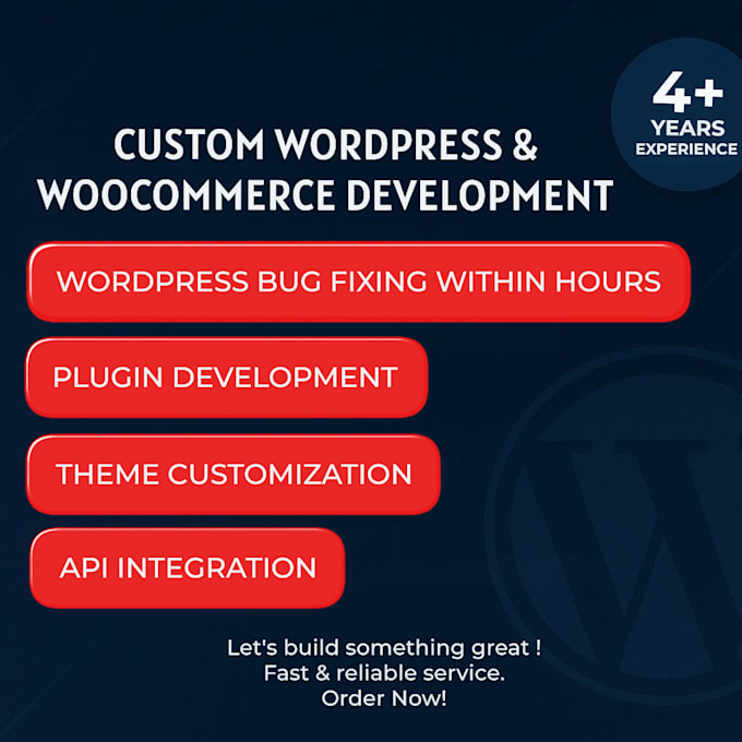 do custom wordress plugin development, wordpress bug fixing