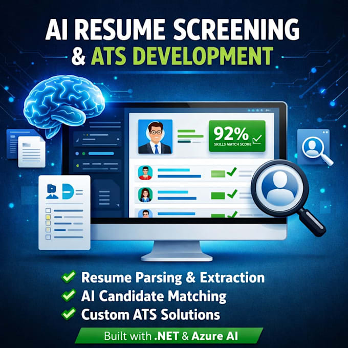 develop ai powered resume screening, ats recruitment system