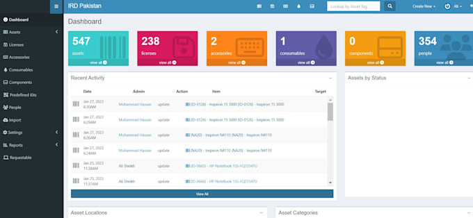implement asset or inventory management system