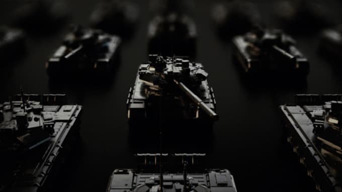 do heavy 3d graphics promo or title sequence