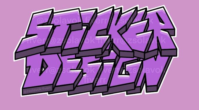 Create graffiti text, logo sticker designs for you by Zsolavok | Fiverr