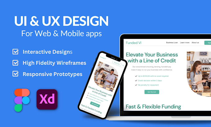 Do wireframes, prototypes and ux ui design for web and apps in figma by ...