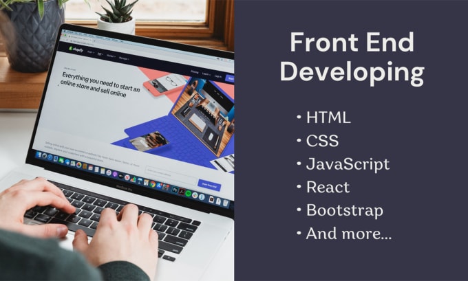 Be your front end developer, html css javascript bootstrap react by ...