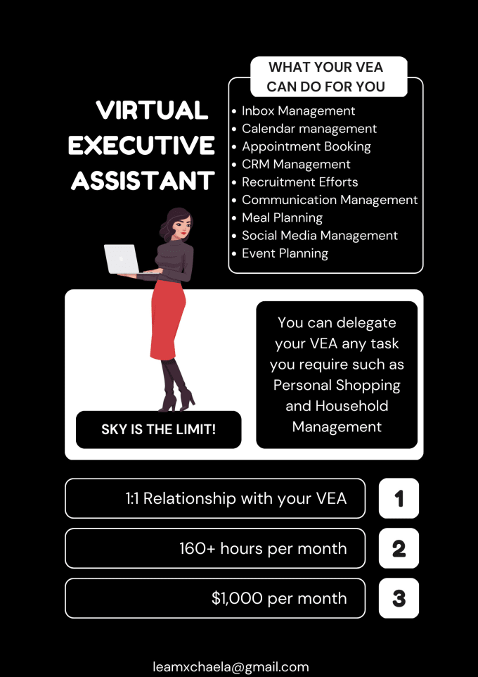 Be your virtual assistant by Leamxchaela Fiverr