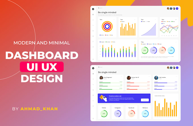 Design dashboard, web application or ui ux design in figma by Ahmad ...