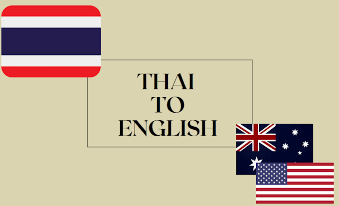 translate audio or video from thai to english, contact before ordering