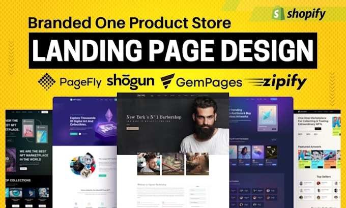 Build shopify one product store product landing page by pagefly ...