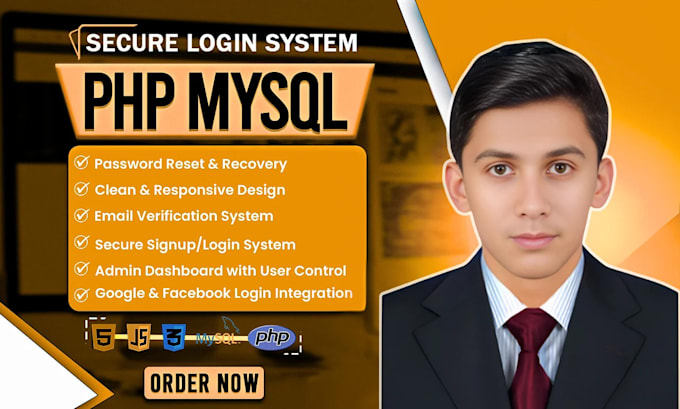 create secure login system on your website