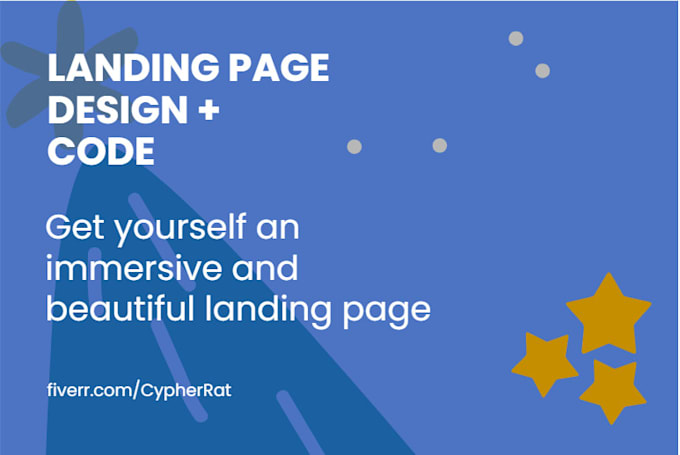 Create responsive landing page design by Cypherrat | Fiverr