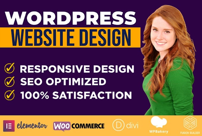 develop professional and responsive wordpress website design