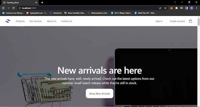 make your ecomerce store with next js and tailwind CSS