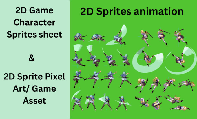 Create 2d Sprite Pixel Art 2d Game Character Sprites Sheet By Doralaide Fiverr 6896