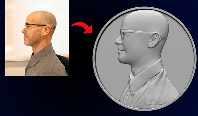 sculpt any 3d coin and medallion for printing