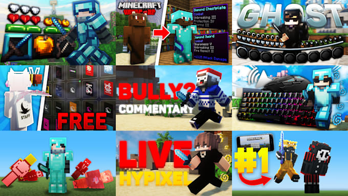 Create a clickable minecraft thumbnail by Ceoricon | Fiverr