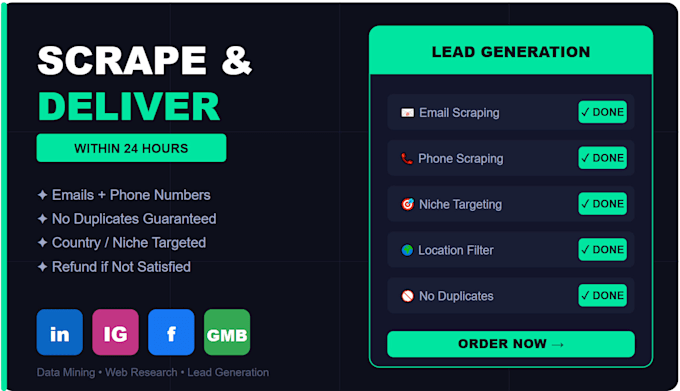 scrape email and phone numbers