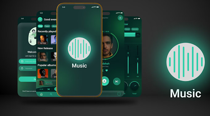 build a perfect  music app, streaming app, for both android app and IOS app