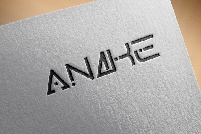 design text based, letter mark or font logo design