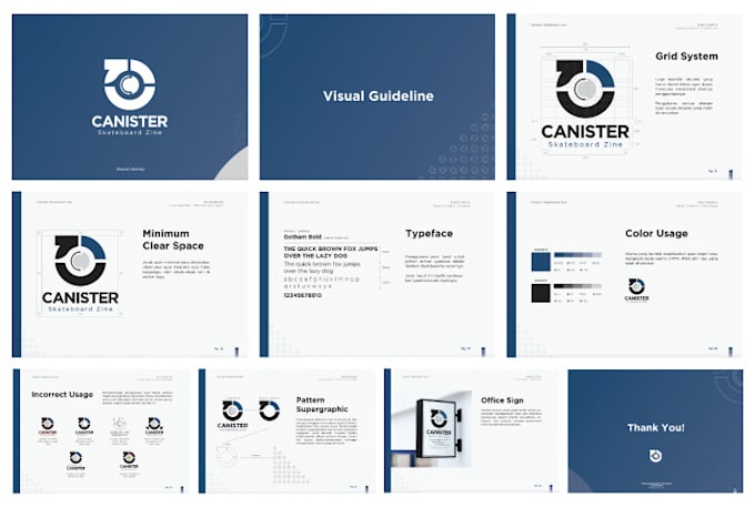 Design brand guidelines, branding identity manual guide by Mromadhon ...