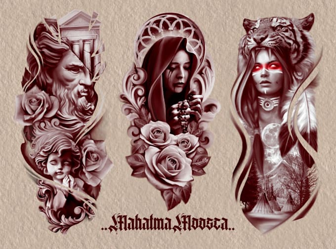 draw your amazing custom tattoo design