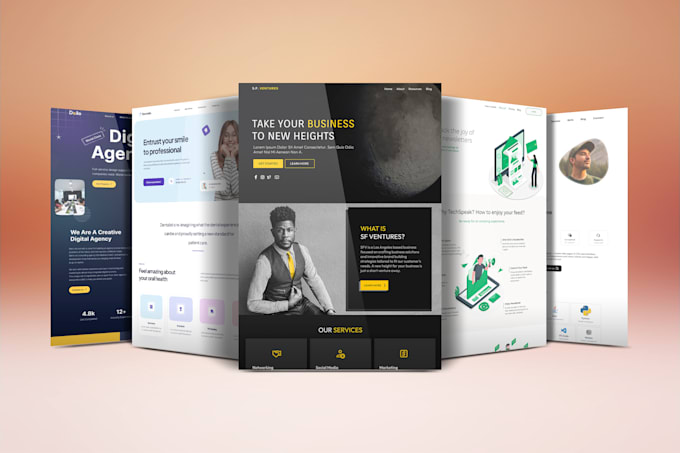 Design modern, responsive, seo optimized websites by Trashpandadev | Fiverr