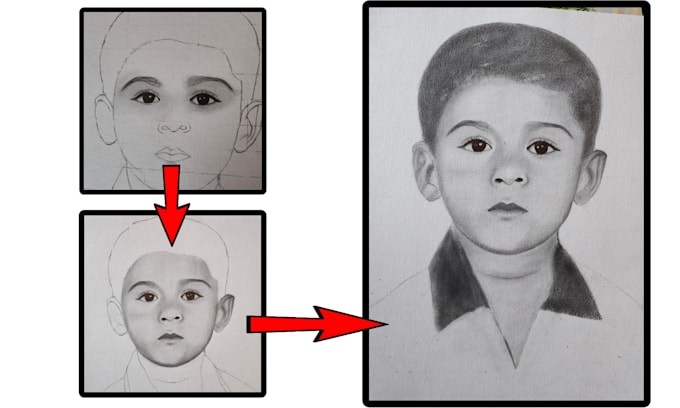 Draw your face with graphite by Arsalaanpathan1 | Fiverr