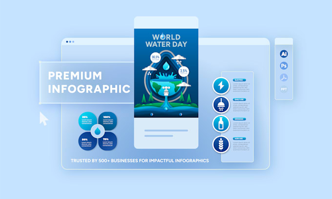 design premium marketing infographic, roadmap or flowchart