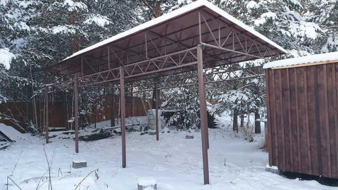 create a basic project of a carport
