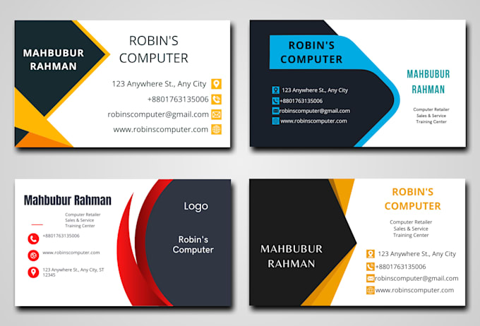 do a modern minimalist visiting card design