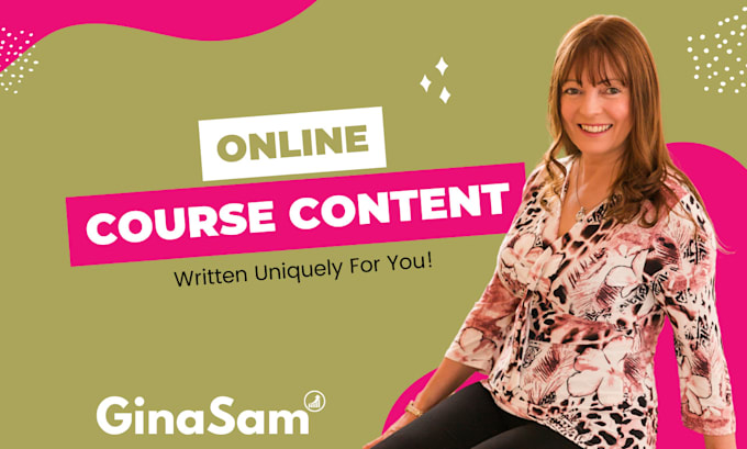 write online course content for any subject