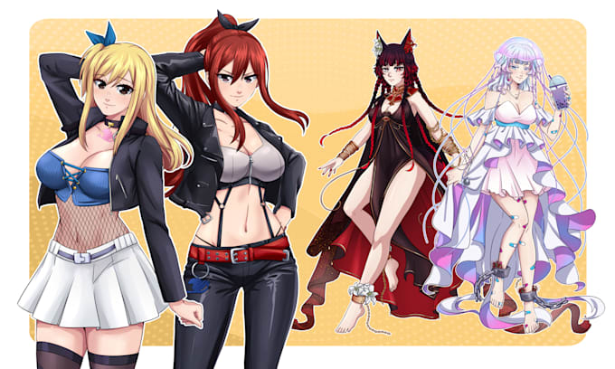 draw anime art, original character design