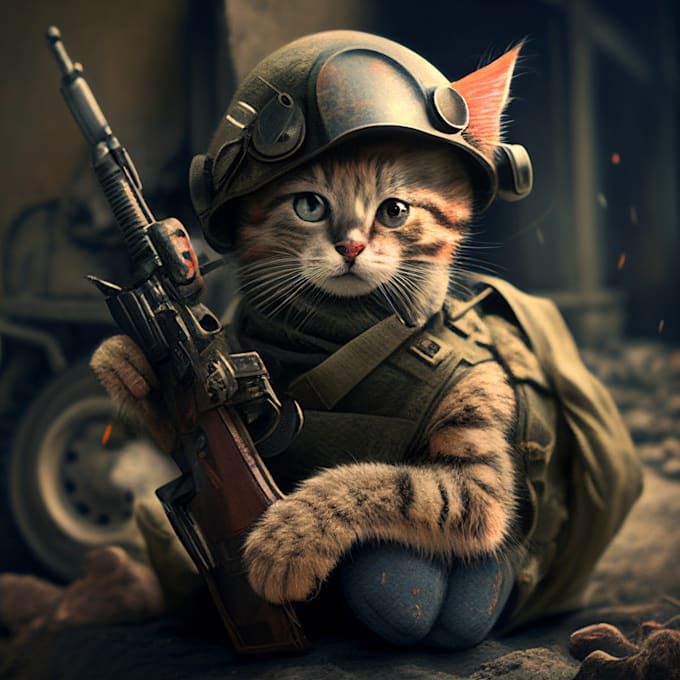 create high quality digital art for cats and dogs using ai