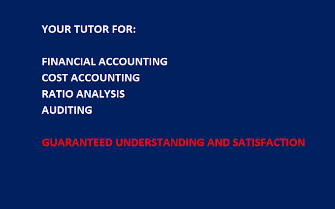 be your accounting audit and business math tutor