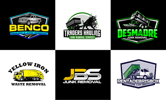 do awesome junk removal logo design