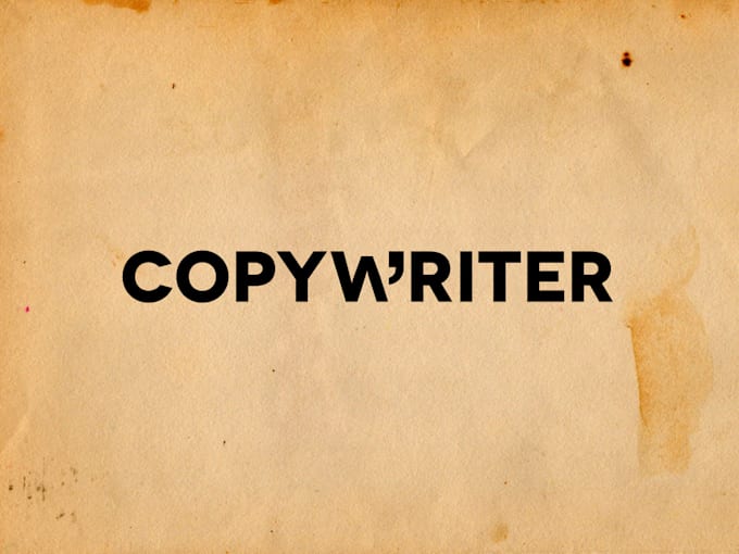 do copywriting of any text un your needs