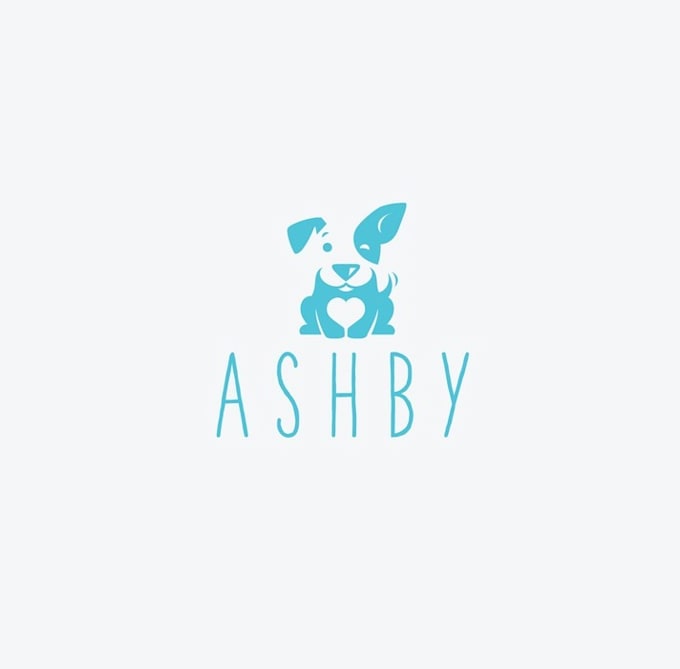 design modern ashby pet toys treats logo