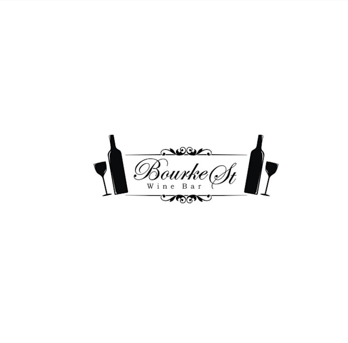 design unique bourke st wine bar logo