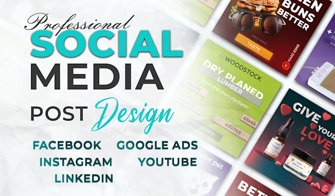 design creative social media posts, banner ads