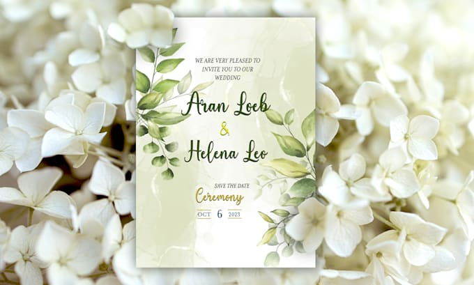 design unique customized wedding invitation cards or bridal shower invitation