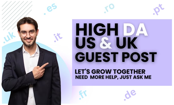 publish UK and USA guest post with do follow backlinks