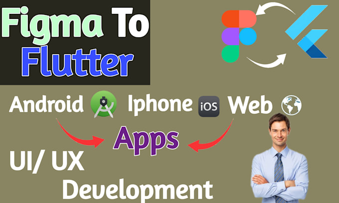 create figma to flutter, UI and UX design IOS and android