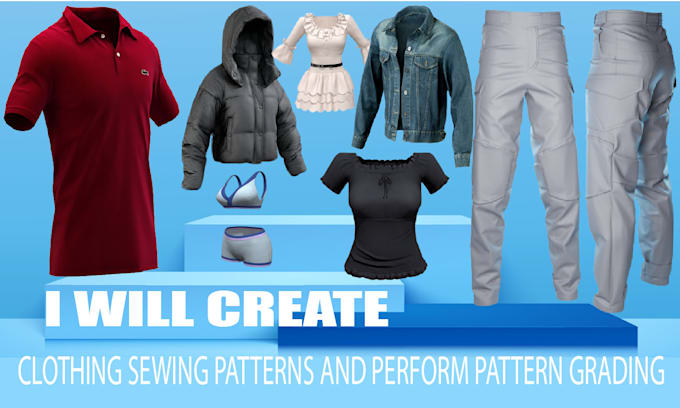 create clothing sewing patterns and perform pattern grading