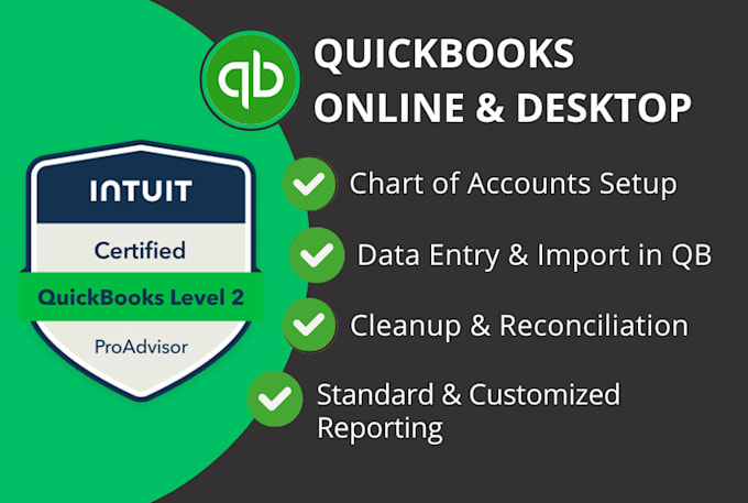 do quickbooks cleanup, reconciliation and custom reporting