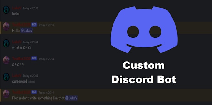 Create a costum discord bot with python for you by Lukas3535 | Fiverr