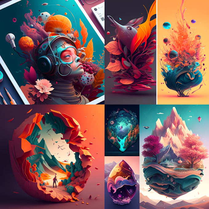 Create high quality 3d ai generated digital art by Hinturay864 Fiverr